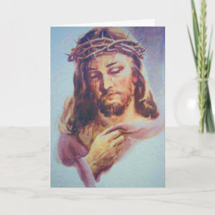 Cartão de saudação Jesus espinho