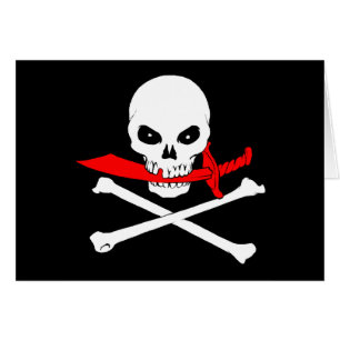Cartão de Saudação Jolly Roger (alfafa)