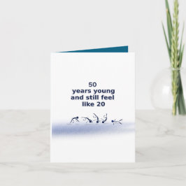 Cartão de Saudação Jovem Dobrado