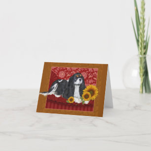 Cartão de Saudação, King Charles Cavalier Spaniel,