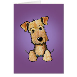 Cartão de Saudação KiniArt Airedale Terrier