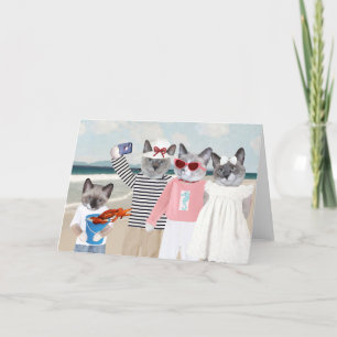 Cartão de Saudação Kitten Selfie