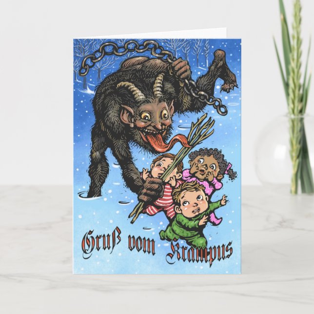 Cartão de Saudação Krampus (Frente)