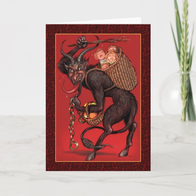 Cartão de Saudação Krampus (Frente)