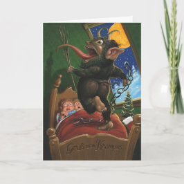 Cartão de Saudação Krampus