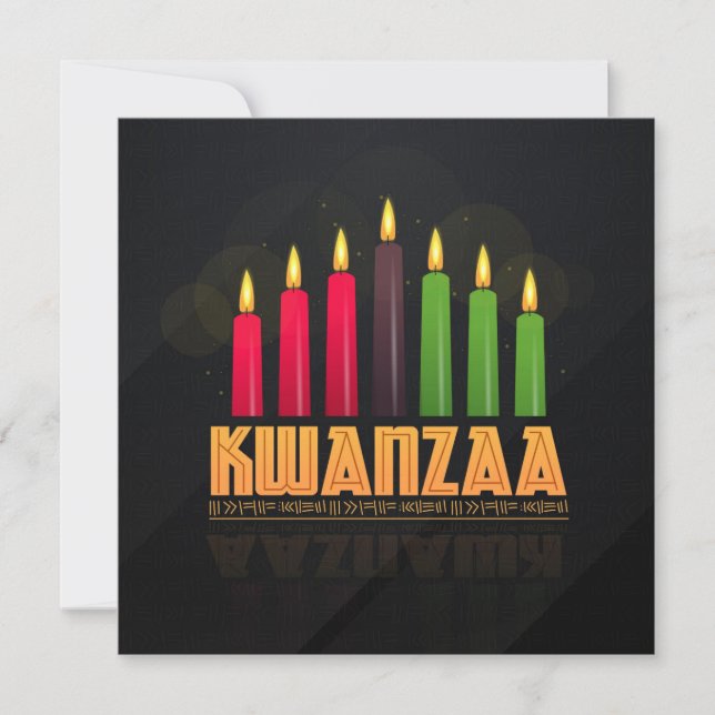 Cartão de Saudação Kwanzaa (Frente)
