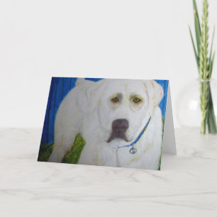 Cartão de Saudação, Labrador Amarelo Retriever