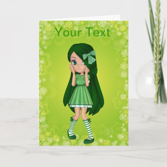 Cartão de Saudação Lady Limão (Frente)