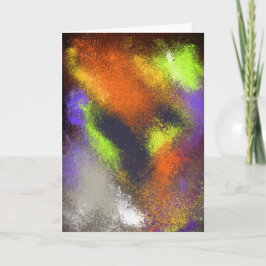 Cartão de Saudação Laranja de Clusters