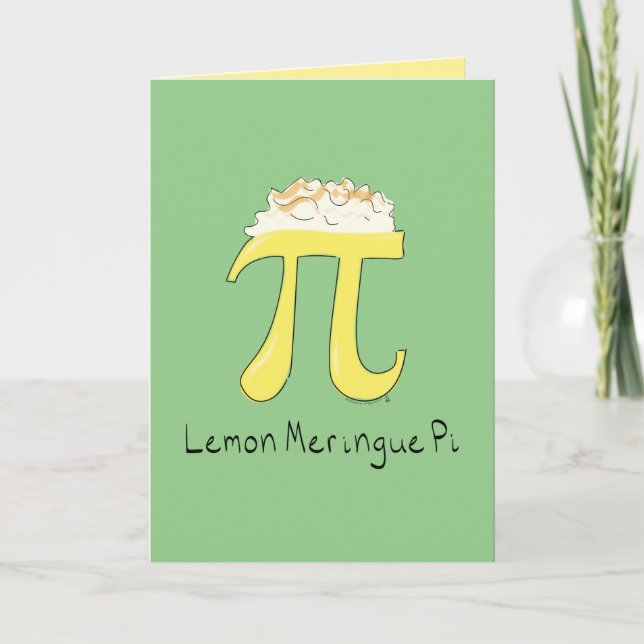 Cartão de Saudação Lemon Meringue Pi (Frente)
