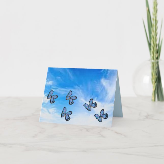 cartão de saudação: Liberdade no céu (Frente)