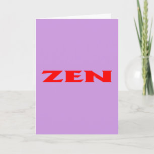 Cartão de saudação Lilac vermelho Zen