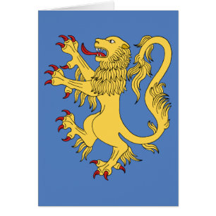 Cartão de Saudação Lion Rampant