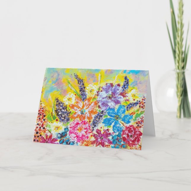 Cartão de Saudação Livre e Selvagem ao Vivo< Blank (Frente)