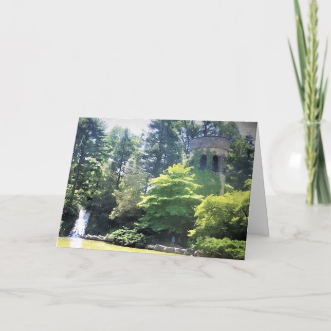 Cartão de Saudação Longwood Gardens Clocktower (Frente)