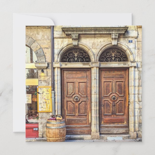 Cartão de Saudação Lyon Doors (Frente)