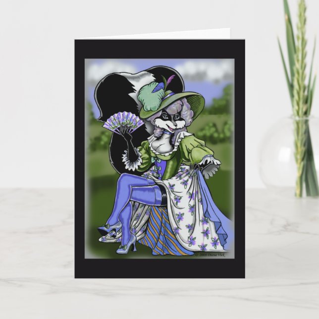 Cartão de Saudação Madame De Pew (Frente)