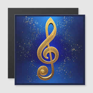 Cartão de Saudação Magnética G-Clef