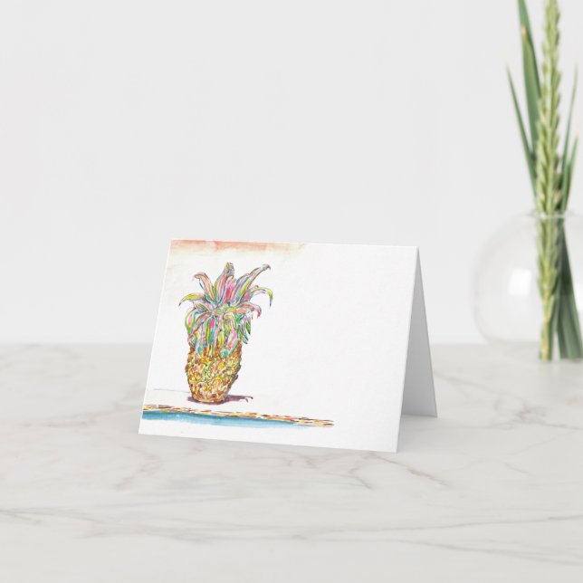 Cartão de Saudação "Maui Pineapple" (Frente)
