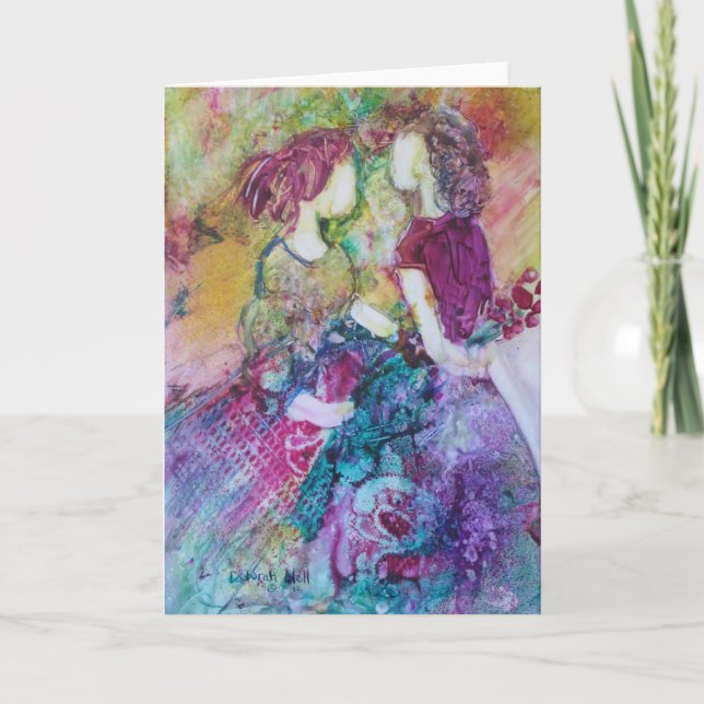 Cartão de Saudação "Melhores Amigos" (Frente)