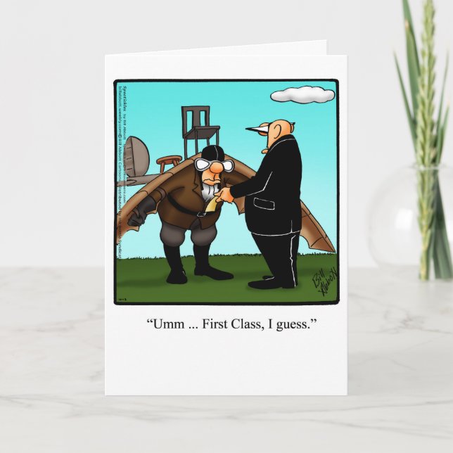 Cartão de Saudação Mês para História da Aviação En (Frente)