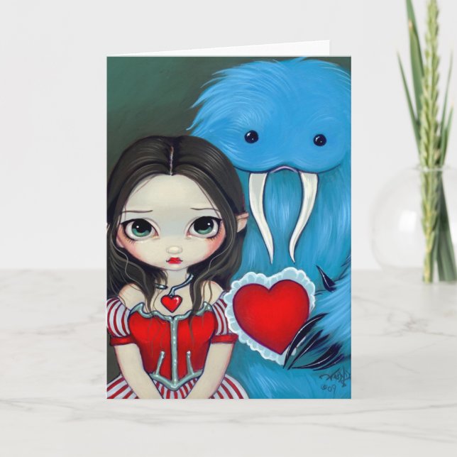 Cartão de Saudação "Meu Namorados Muito Estranho" (Frente)