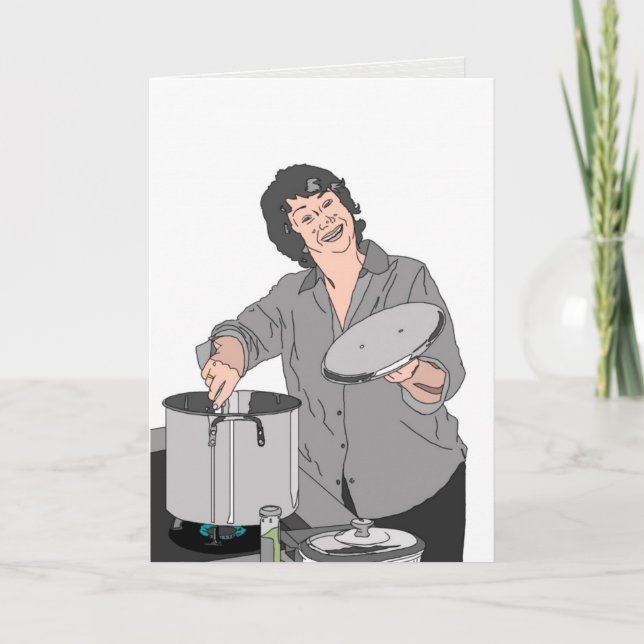 Cartão de saudação "mexer o pote" (Frente)