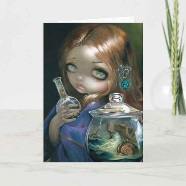 Cartão de Saudação "Microcosmo: Monstros Marítimos (Frente)