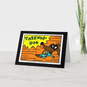 Cartão de Saudação Midge TAEKWON-DOG