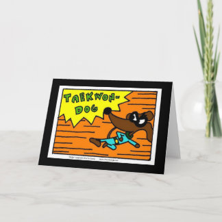 Cartão de Saudação Midge TAEKWON-DOG