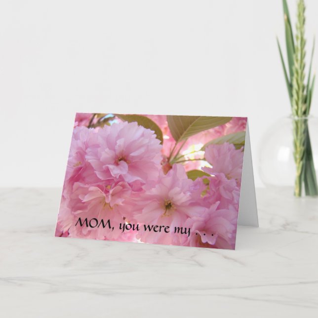 Cartão de Saudação MOM Meu Primeiro Presente de Pl (Frente)