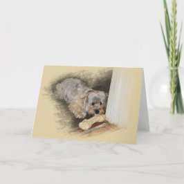 Cartão de Saudação Morkie