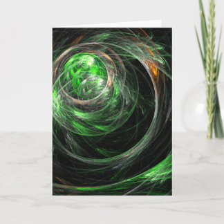 Cartão de saudação mundial de Abstrato de arte ver