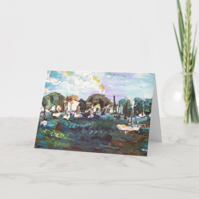 Cartão de Saudação nº 2 do Put-n-Bay Lake Erie Pai (Frente)