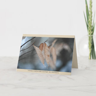 Cartão de saudação natural