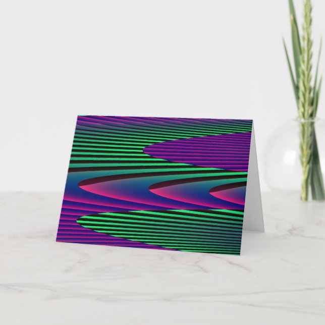 Cartão de Saudação Neon Seas (Frente)