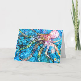 Cartão de Saudação Octopus