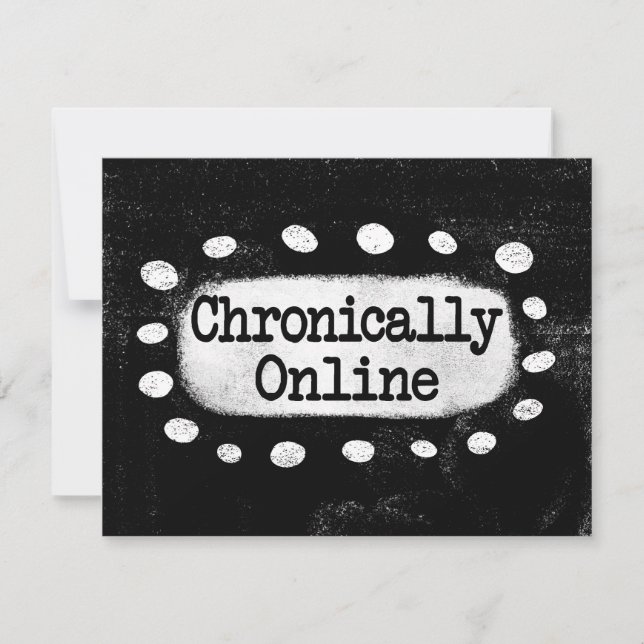 Cartão de saudação online crônico (Frente)