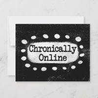 Cartão de saudação online crônico