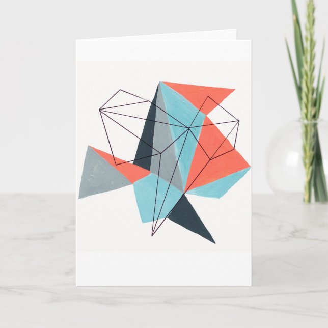 Cartão de saudação Origami 1 (Frente)
