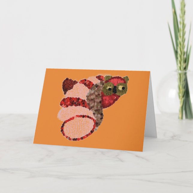 Cartão de Saudação Owl (Frente)