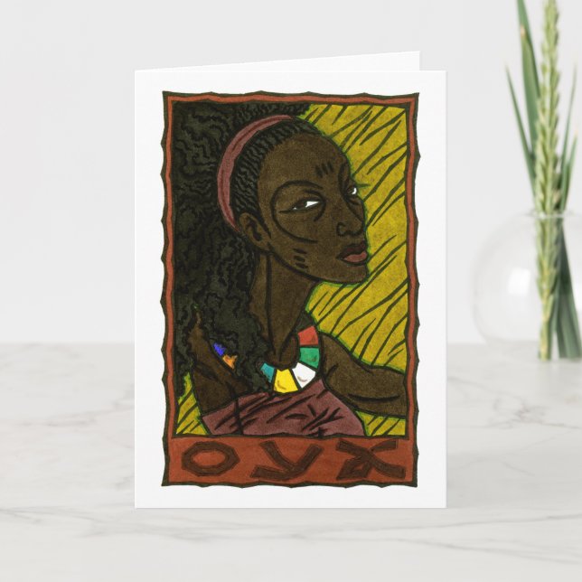 Cartão de Saudação Oya (Frente)