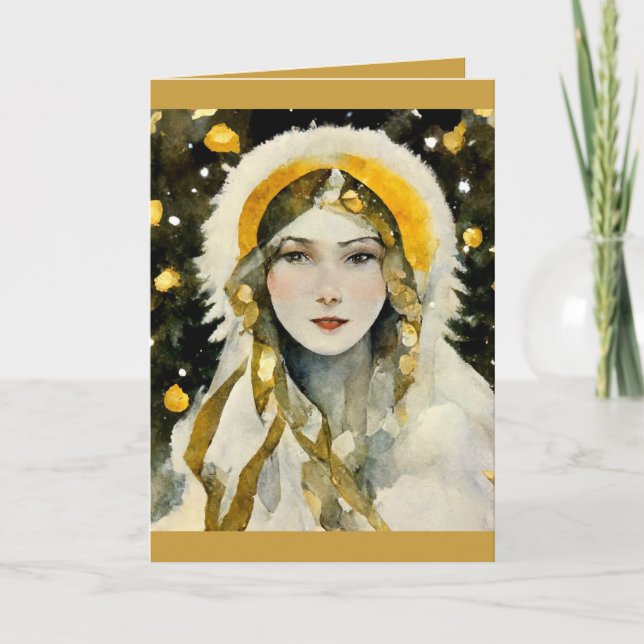 Cartão de Saudação Padrão, 5" x 7" Dobrado (Frente)