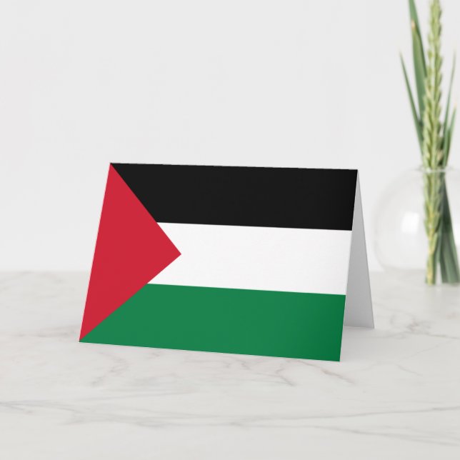 cartão de saudação palestina (Frente)