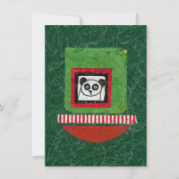 Cartão de Saudação Panda Não Preparado