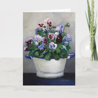 Cartão de Saudação Pansies
