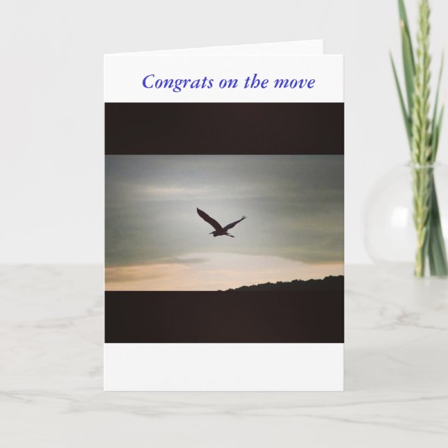 Cartão de saudação para alguém que se está a afast (Frente)