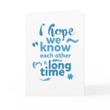 cartão de saudação para amigo, espero manter conta