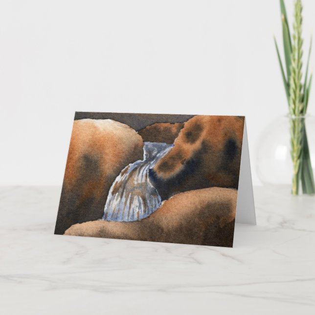 Cartão de Saudação para as Águas de Montanha (Frente)