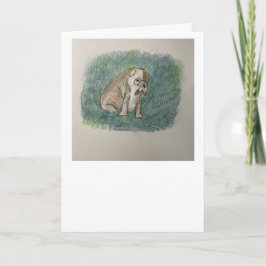 Cartão de Saudação para Cachorros-Touro Espanhol